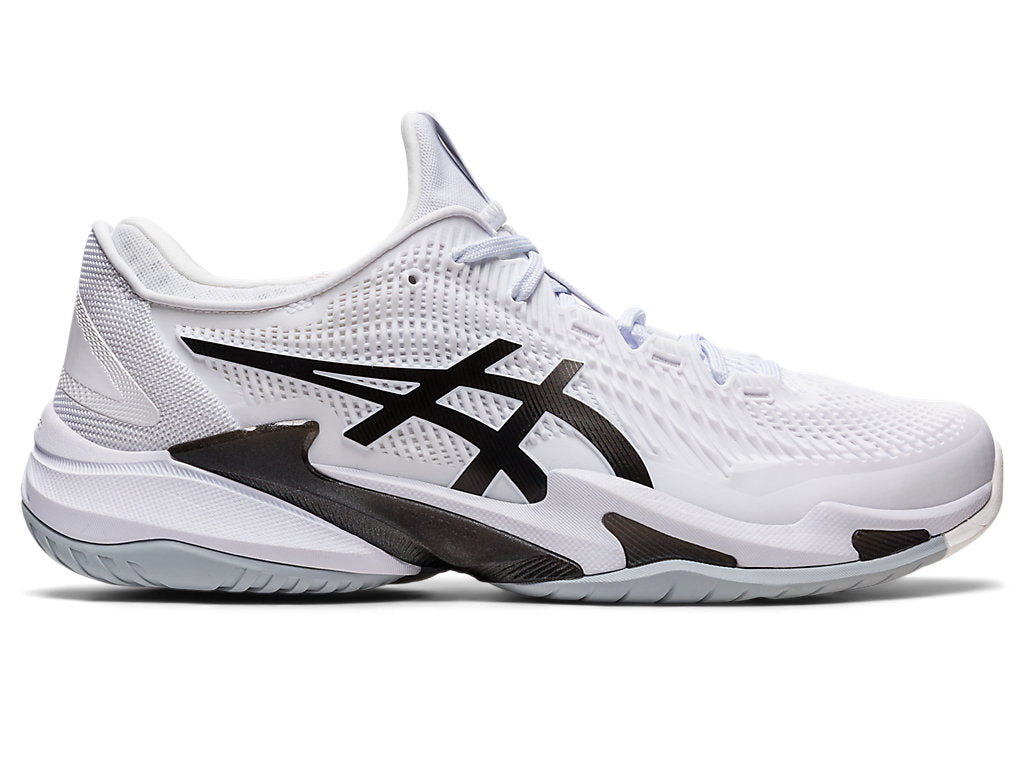 Men's Asics Court FlyteFoam 3, White/Black, 10 D Medium