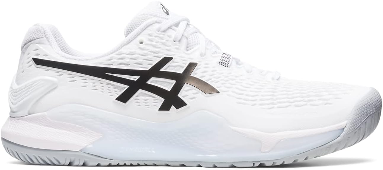 Men's Asics Gel-Resolution 9, White/Black, 9.5 D Medium