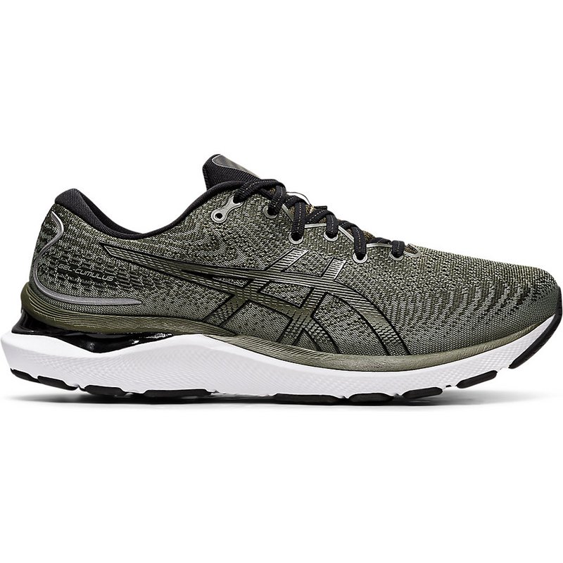 Men's Asics Gel-Cumulus 24, Olive Canvas/Black, 12 D Medium