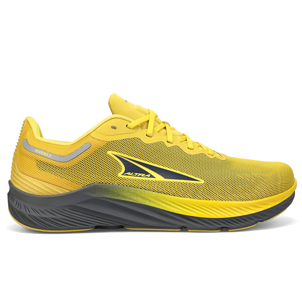 Men's Altra Rivera 3, Gray/Yellow, 11.5 D Medium