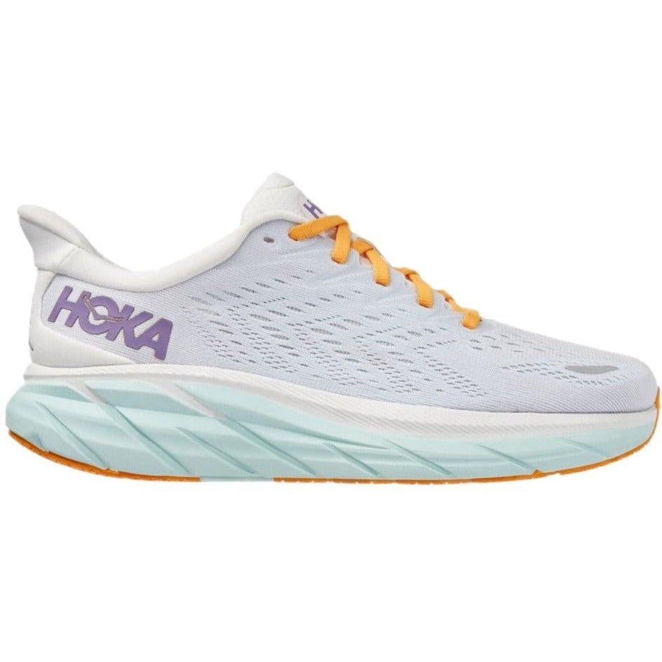 Women's Hoka One One Clifton 8, Bland De Blanc/White, 9 B Medium
