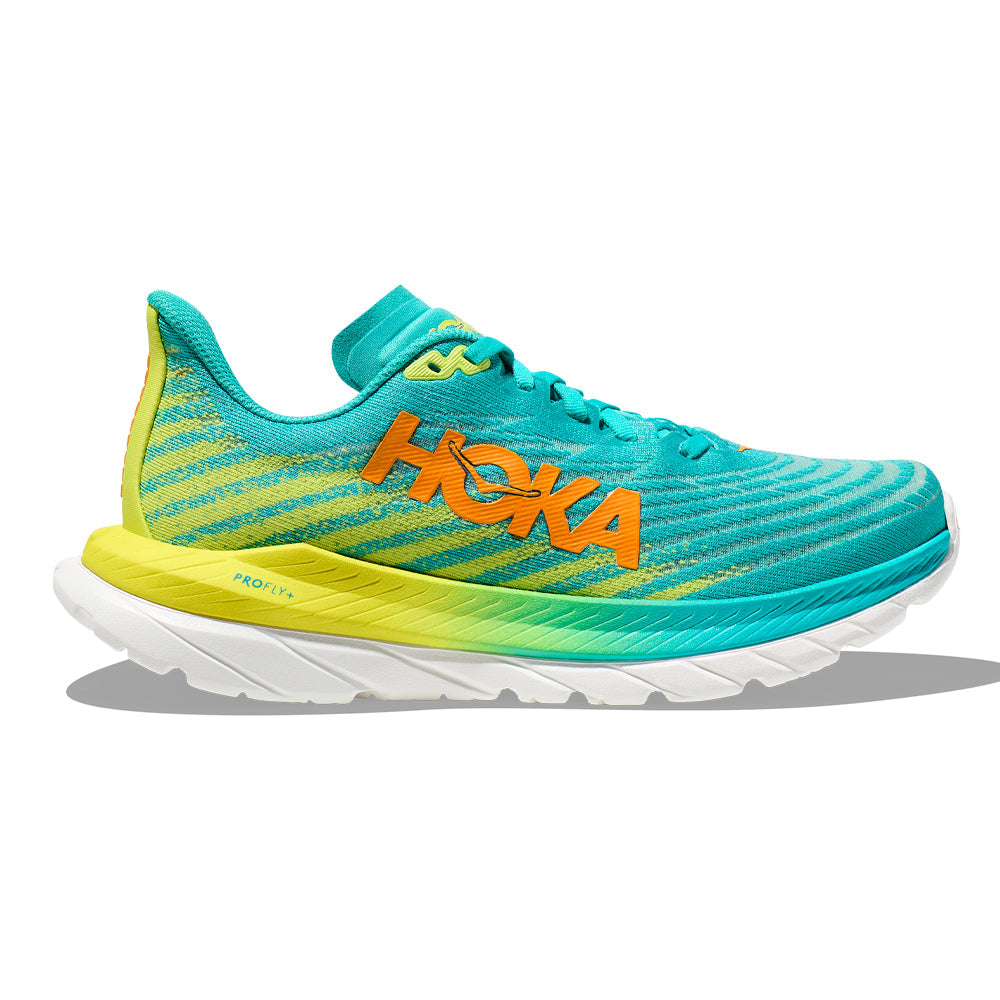 Women's Hoka One One Mach 5, Ceramic/Evening Primrose, 8.5 B Medium