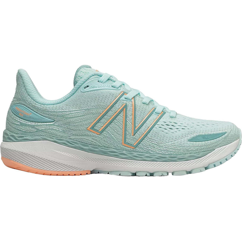 Women's New Balance Fresh Foam X 860v12, Pale Blue Chill/Light Mango, 10.5 B Medium