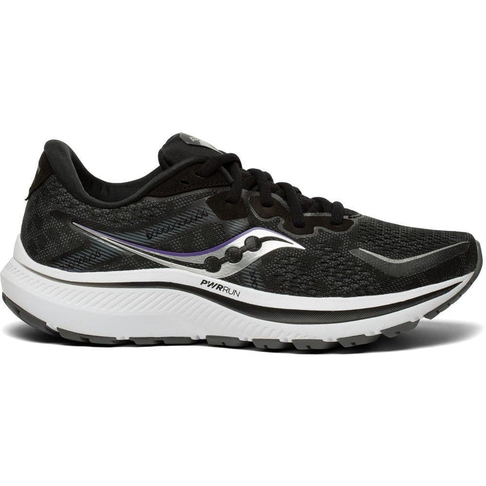 Women's Saucony Omni 20, Black/White, 7.5 B Medium