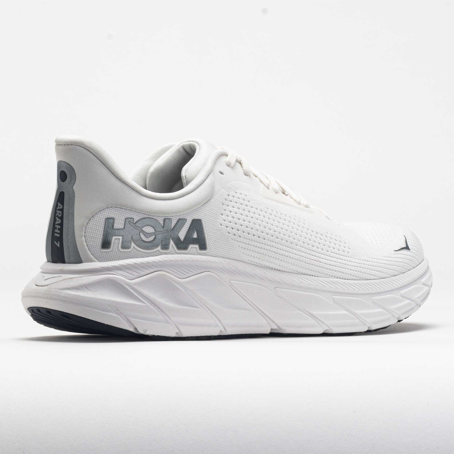 HOKA Arahi 7 Men's Blanc de Blanc/Steel Wool
