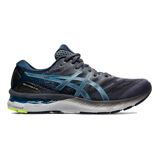 Men's Asics Gel-Nimbus 23, Carrier Grey/Digital Aqua, 12.5 D Medium