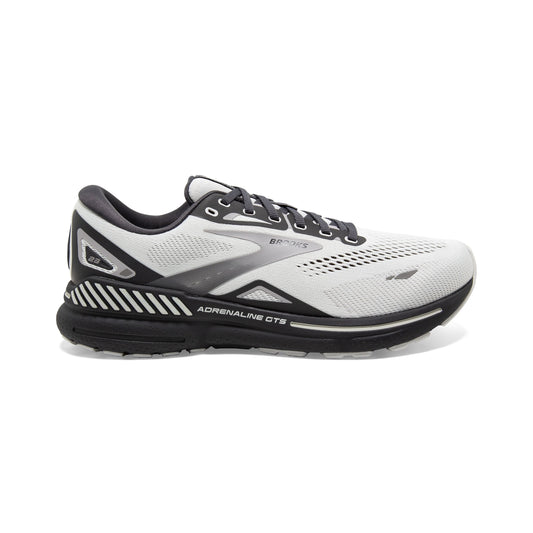 Men's Brooks Adrenaline GTS 23, Oyster/Ebony/Alloy, 11.5 2E Wide