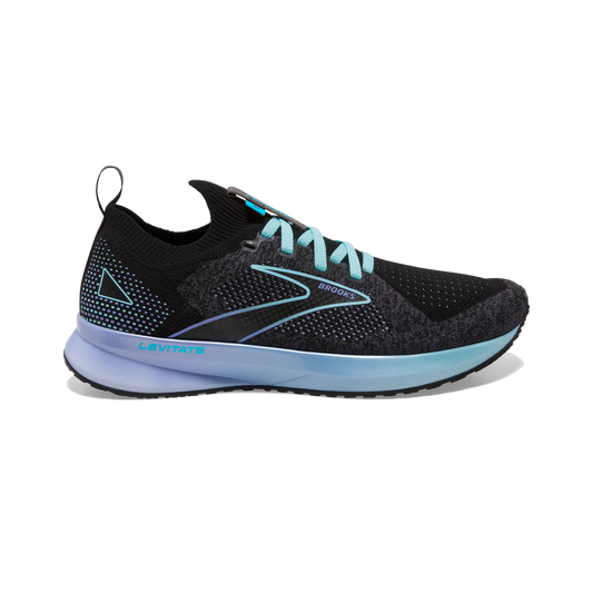 Women's Brooks Levitate Stealthfit 5, Bluefish/Cornflower/Black, 10 B Medium
