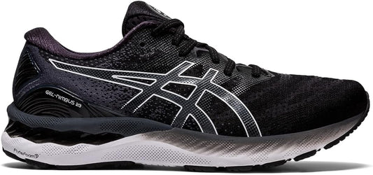 Men's Asics Gel-Nimbus 23, Black/White, 11 4E Extra Wide