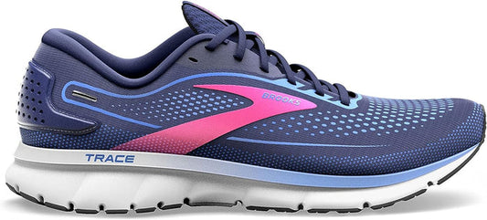 Women's Brooks Trace 2, Peacoat/Blue/Pink, 9.5 B Medium