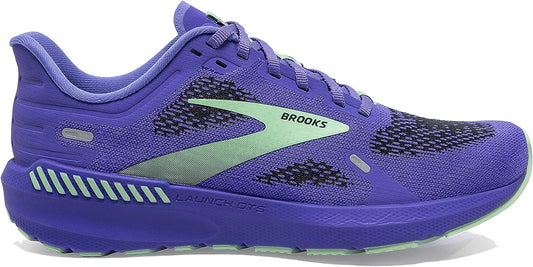 Women's Brooks Launch GTS 9, Blue Iris/Ebony/Green, 8.5 B Medium