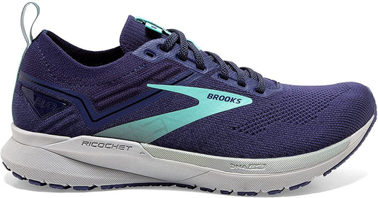 Women's Brooks Ricochet 3, Peacoat/Ribbon/Blue Tint, 6.5 B Medium
