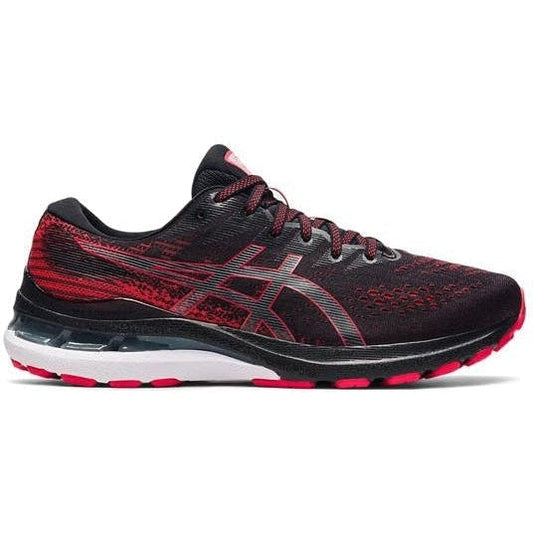 Men's Asics Gel-Kayano 28, Black/Electric Red, 8.5 D Medium