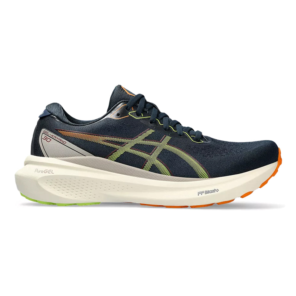 Men's Asics Gel-Kayano 30, French Blue/Neon Lime, 12 D Medium