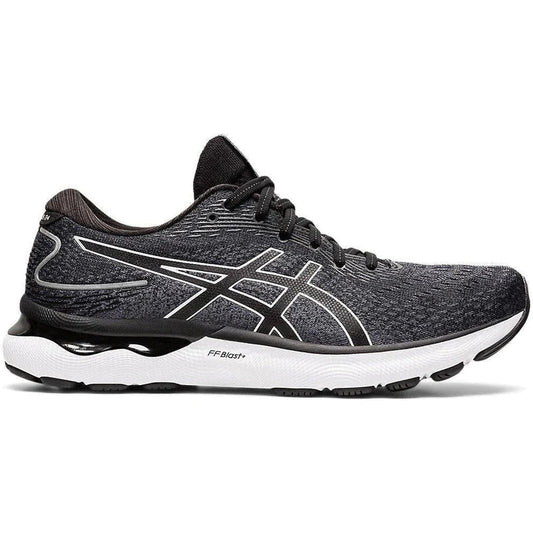 Men's Asics Gel-Nimbus 24, Black/White, 8 D Medium