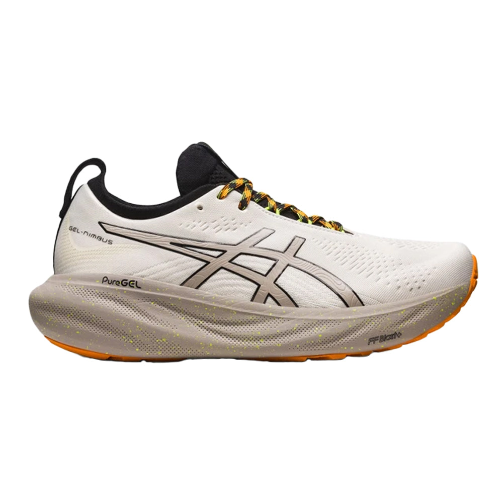Men's Asics Gel-Nimbus 25 TR, Nature Bathing/Neon Lime, 8 D Medium