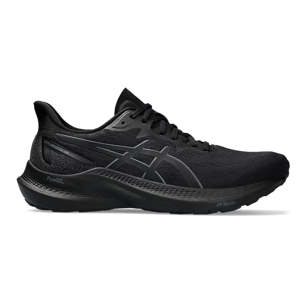 Men's Asics GT-2000 12, Black/Black, 11 4E Extra Wide