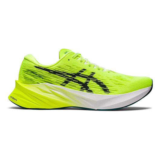 Men's Asics Novablast 3, Safety Yellow/Black, 11.5 D Medium