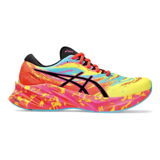 Men's Asics Novablast 3, Aquarium/Vibrant Yellow, 12.5 D Medium