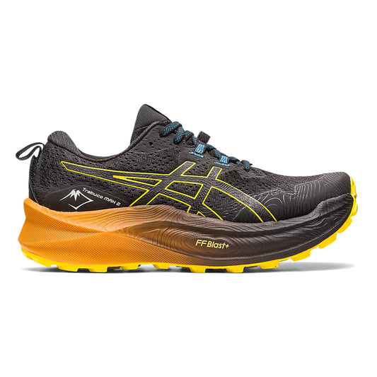 Men's Asics Trabuco Max 2, Black/Golden Yellow, 12.5 D Medium