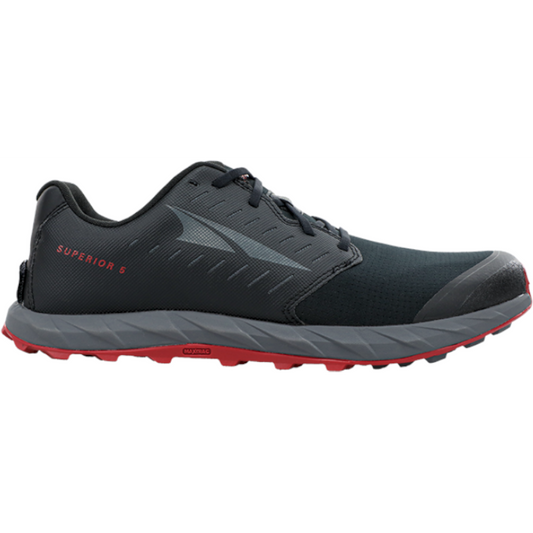 Men's Altra Superior 5, Black/Red, 9.5 D Medium