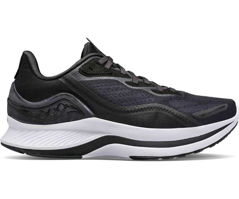 Women's Saucony Endorphin Shift 2, Black/White Reflexion, 9 B Medium