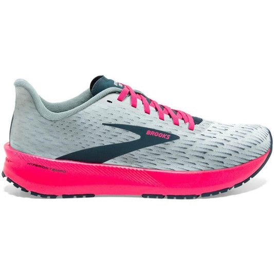 Women's Brooks Hyperion Tempo, Ice Flow/Navy/Pink, 8 B Medium