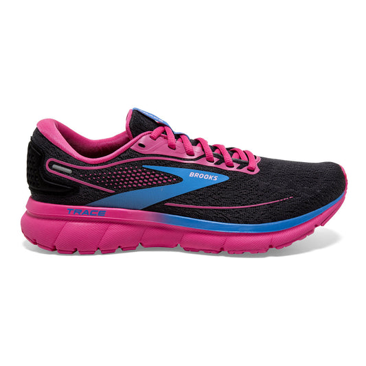 Women's Brooks Trace 2, Black/Marina/Lilac Rose, 9 B Medium