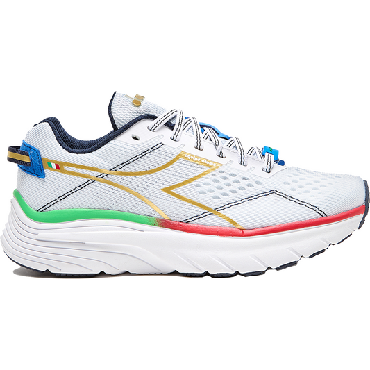 Women's Diadora Equipe Atomo, White/Gold, 8 B Medium