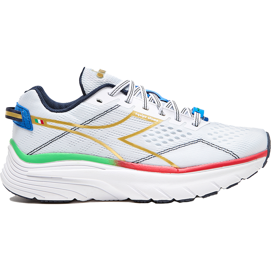 Women's Diadora Equipe Atomo, White/Gold, 9.5 B Medium