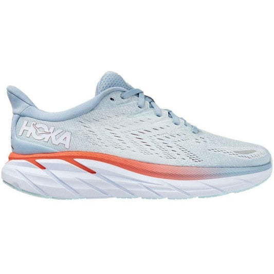 Women's Hoka One One Clifton 8, Blue Fog/Plein Air, 8 B Medium