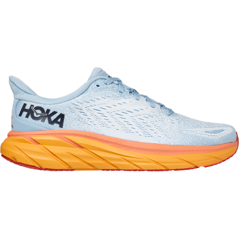 Women's Hoka One One Clifton 8, Summer Song/Ice Flow, 11 B Medium