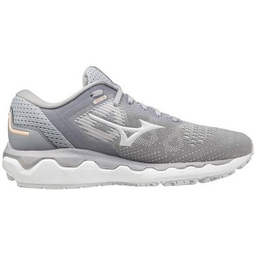 Women's Mizuno Wave Horizon 5, Silver Filigree/Barely Blue, 7 B Medium