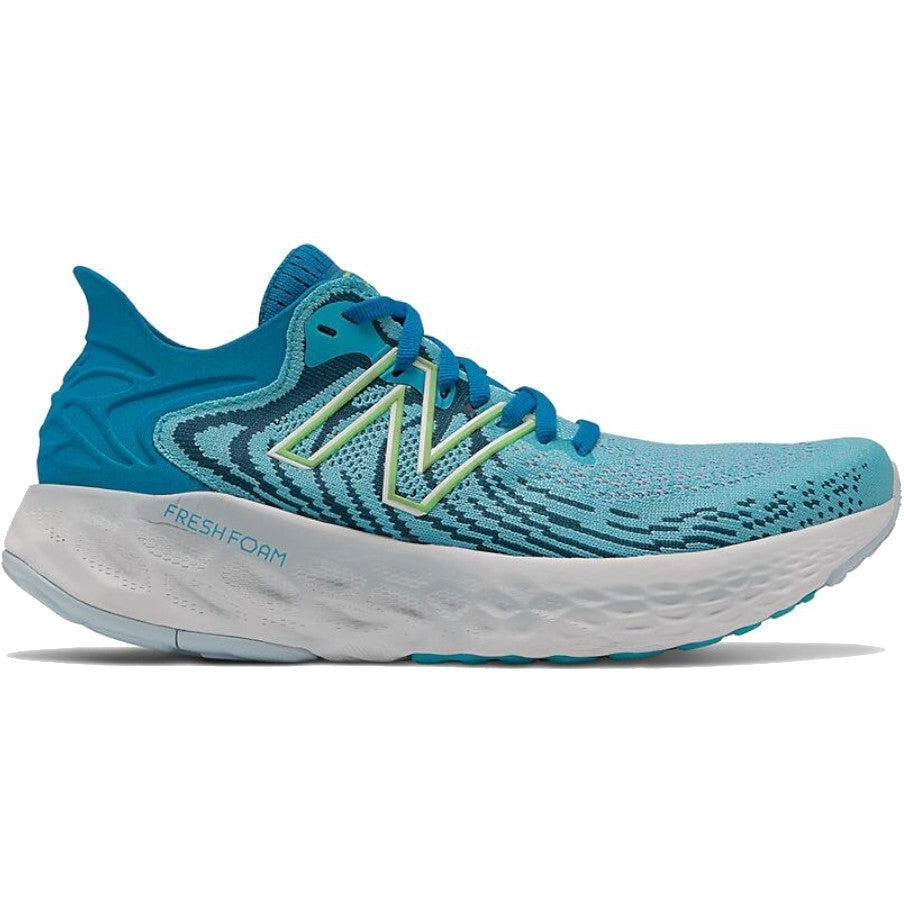 Women's New Balance Fresh Foam 1080 v11, Virtual Sky/Bleached Lime Glo, 8.5 B Medium