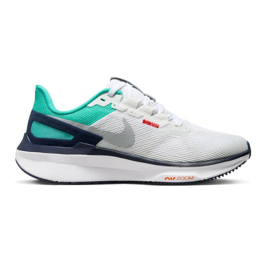 Women's Nike Structure 25, White/Lt Smoke Grey-Clear Jade-Jade Ice, 9.5 B Medium