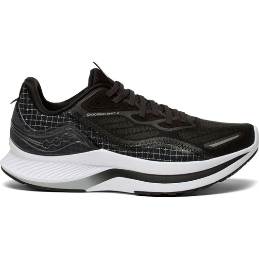 Women's Saucony Core Endorphin Shift 2, Black/White, 5.5 B Medium