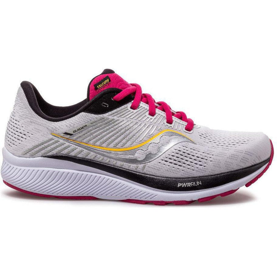 Women's Saucony Guide 14, Alloy/Cherry, 6 B Medium