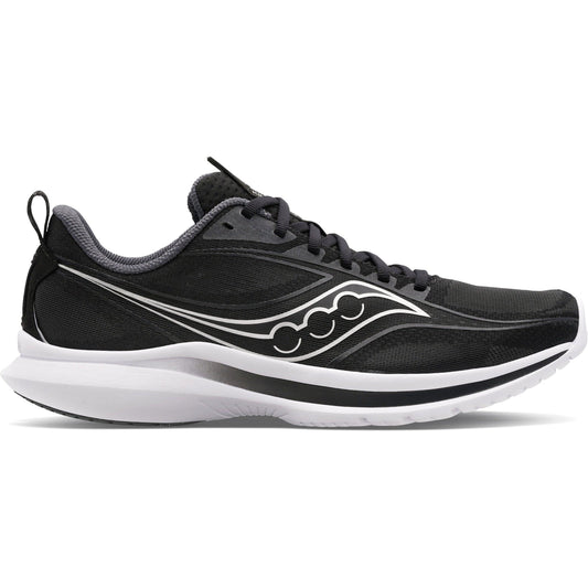 Women's Saucony Kinvara 13, BLACK/SILVER, 7 B Medium