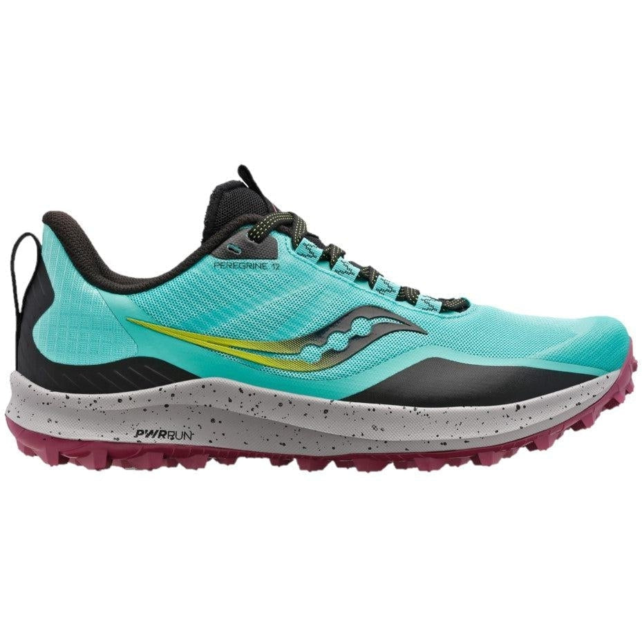 Women's Saucony Peregrine 12, Cool Mint/Acid, 11 B Medium