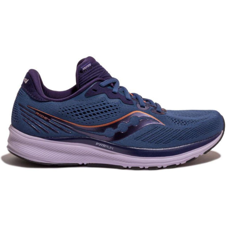 Women's Saucony Ride 14, Midnight/Copper, 7 B Medium