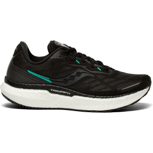Women's Saucony Triumph 19, Black/White, 10.5 B Medium