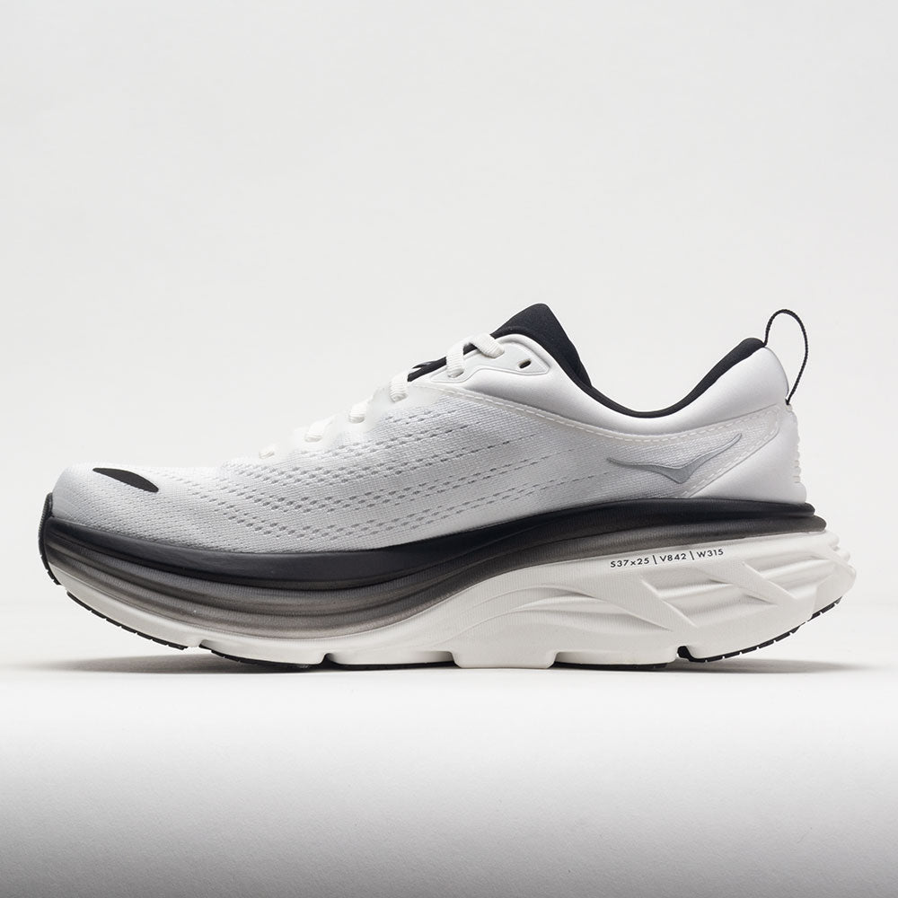 HOKA Bondi 8 Men's  White/Black