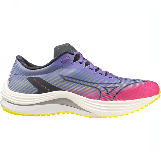 Women's Mizuno Wave Rebellion Flash, High Vis Pink/Ombre Blue, 8 B Medium