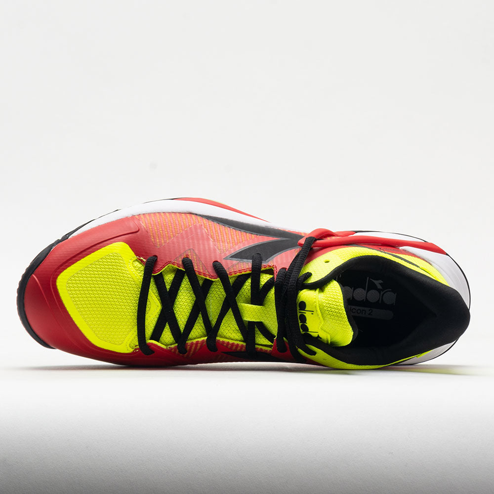 Diadora B.Icon 2 AG Men's  Yellow Fluo/Black/Fiery Red