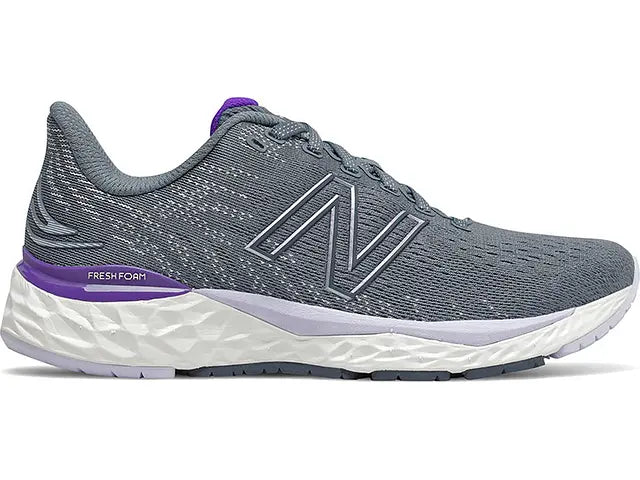 Women's New Balance Fresh Foam 880 v11, Ocean Grey/Deep Violet, 7.5 B Medium